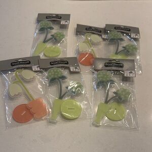 Special Moments Floral Accents - Green and Orange picture clips